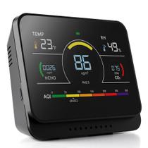 Monitor de qualidade do ar Xoopon Professional 13 em 1 6AQI com alerta