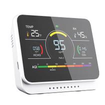 Monitor de qualidade do ar Xoopon Tela LCD portátil 13 em 1 20x9x4 cm Monitor de qualidade do ar Xoopon Tela LCD portátil 13 em 1 20x9x4 cm