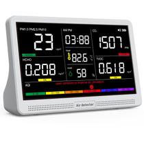 Monitor de qualidade do ar YNAK 16 em 1 interno CO2 TVOC PM2.5 branco