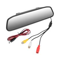 Monitor De Retrovisor De Carro HD De 4.3 Polegadas 12V Com Câmera De Estacionamento E Display De