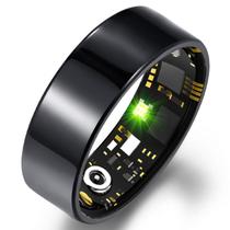 Monitor de sono Smart Ring Kuxlagz Health Tracker Feminino Preto