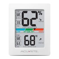 Monitor de Temperatura e Umidade AcuRite para Estufa, Casa ou Escritório - Display Digital (3x2,5 Polegadas)