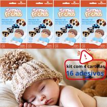 Monitor de Temperatura em Adesivo Termo Friends Babydeas C/4 Unidades Opção de kits