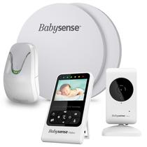 Monitor de vídeo e movimento para bebês Babysense V24R com teclado de sensor