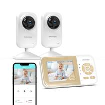 Monitor de vídeo para bebês Ebemate EB29-2 2,8" LCD 2 câmeras