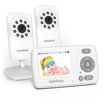 Monitor de vídeo para bebês HelloBaby HB30 2,4" 300m de alcance 2 câmeras