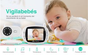 Monitor de vídeo para bebês sem fio de longo alcance de 850 pés com visão noturna