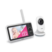 Monitor de Vídeo para Bebês VTech com Câmera Auto On, Longo alcance, visão noturna infravermelha, conversação bidirecional, Sons Calmantes e Lullabies, Sensor de Temperatura, 5"
