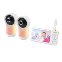 Monitor de vídeo para bebês VTech RM5766-2HD Smart Wi-Fi 1080p de 2 câmeras