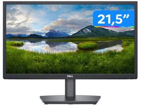 Monitor Dell 21.5 Pol, VA, Full HD, 60Hz, 10ms, Base Ajustável, VESA, HDMI, VGA, DP, Preto - E2222HS