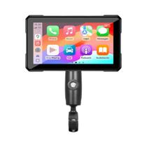 Monitor Digital Portátil De Navegação Para Motocicleta De 5 Polegadas À Prova d'Água Com CarPlay Sem