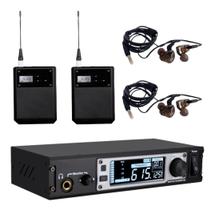 Monitor Dylan Sem Fio Uhf Dsm600 C/ 2 Bodypack 2 Headphones