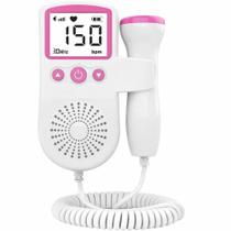 Monitor Fetal Doppler Digital Portátil para Gestante com Display de Bpm Rosa Monitor Fetal Doppler Digital Portátil para Gestante com Display de Bpm Rosa