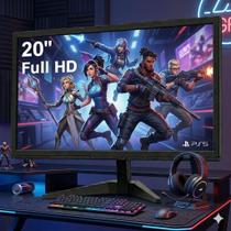 Monitor Gamer 20 polegadas LED full 60Hz HDMI VGA 30W Alta Definição e Custo Benefício