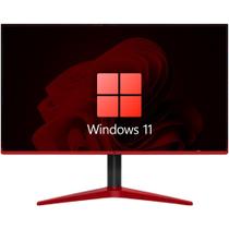 Monitor Gamer 24" Full HD LED 1ms 75Hz HDMI 3GEEN Moba M2403G-LED Preto e vermelho