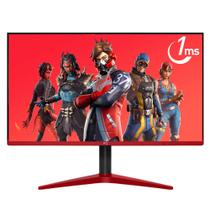 Monitor Gamer 24" Full HD LED 1ms 75Hz HDMI HQ Moba 24GHQ75 Preto e vermelho Monitor Gamer 24" Full HD LED 1ms 75Hz HDMI HQ Moba 24GHQ75 Preto e vermelho
