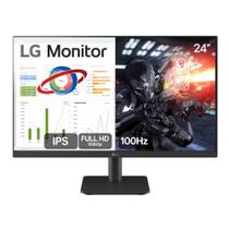 Monitor Gamer 24 LG 24MS500-B FHD IPS 100Hz - Ajuste de Inclinação e Anti-Reflexo - HDMI - Bivolt