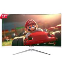 Monitor gamer 27 branco curvo nyx 5ms bluecase fhd 100hz hdmi vga freesync