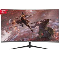 Monitor gamer 27 preto curvo nyx 5ms bluecase fhd 100hz hdmi vga freesync