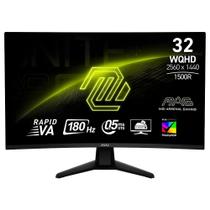 Monitor Gamer 31.5" MSI MAG 32CQ6F Curvo Led 1500r WQHD 180hz 0.5ms AMD FreeSync - 9S6-3DC91M-004 Monitor Gamer 31.5" MSI MAG 32CQ6F Curvo Led 1500r WQHD 180hz 0.5ms AMD FreeSync - 9S6-3DC91M-004