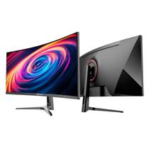 Monitor Gamer 34 165Hz 4K Ajuste Altura Curvo Less Border