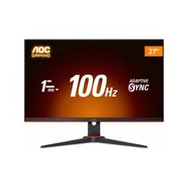 Monitor Gamer AOC 27G2E1 Linha Gaming, Preto/Vermelho, Full HD, 100Hz, 1ms, IPS, Adaptive-Sync, 1920x1080, 100-240V