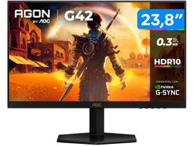 Monitor Gamer AOC Gaming 24G42HE 23,8" FHD 200Hz IPS 0,3ms HDMI DisplayPort NVIDIA G-Sync Monitor Gamer AOC Gaming 24G42HE 23,8" FHD 200Hz IPS 0,3ms HDMI DisplayPort NVIDIA G-Sync