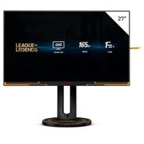 Monitor Gamer AOC League of Legends 27 QHD, RGB, 165Hz, 1ms, IPS, HDMI/DisplayPort, G-Sync, 129% sRGB, HDR 400, Preto e Amarelo - AG275QXL