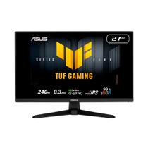 Monitor Gamer ASUS TUF 27", Full HD, 240Hz, 0.3ms, Fast IPS, VRR, G-Sync Comp, FreeSync Premium, HDR10, Som Integrado, P Monitor Gamer ASUS TUF 27", Full HD, 240Hz, 0.3ms, Fast IPS, VRR, G-Sync Comp, FreeSync Premium, HDR10, Som Integrado, P