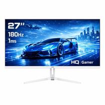 Monitor Gamer Branco 27" Curvo 1ms, 180Hz, AMD FreeSync, Full HD, HDMI, DP, Frameless HQ Premium HQW27C18