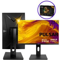 Monitor Gamer Clanm Pulsar, 23.8 Full HD, 165Hz, 35ms, HDMI e DP, Ajuste de Altura FreeSync GSync Monitor Gamer Clanm Pulsar, 23.8 Full HD, 165Hz, 35ms, HDMI e DP, Ajuste de Altura FreeSync GSync