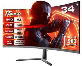 Monitor Gamer Curvo ETiansu 34" 240Hz 0,5ms FreeSync