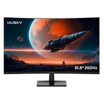 Monitor Gamer Curvo Husky Boreal 31.5", FHD, 260Hz, 1ms, Adaptive Sync, VA, DisplayPort e HDMI, HDR - HMG00732PT