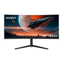 Monitor Gamer Curvo Husky Tempest 34", Ultrawide, 180Hz, QHD, 1ms, DisplayPort e HDMI, Adaptive Sync, 99% sRGB, Preto - HGMT005 Monitor Gamer Curvo Husky Tempest 34", Ultrawide, 180Hz, QHD, 1ms, DisplayPort e HDMI, Adaptive Sync, 99% sRGB, Preto - HGMT005