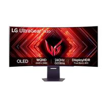 Monitor Gamer Curvo LG UltraGear, 45" OLED QHD, 240Hz, 0.03ms, DisplayPort e HDMI, HDR400, G-Sync, FreeSync, Preto - 45GS95QE-B