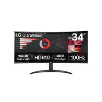 Monitor Gamer Curvo LG UltraWide 34"", QHD, 100Hz, 5ms, VA, FreeSync, HDR 10, Preto - 34WR50QK-B Monitor Gamer Curvo LG UltraWide 34"", QHD, 100Hz, 5ms, VA, FreeSync, HDR 10, Preto - 34WR50QK-B