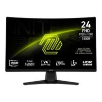 Monitor Gamer Curvo MSI 24", FHD, 180Hz, 4ms, VA, Preto - MAG242C Monitor Gamer Curvo MSI 24", FHD, 180Hz, 4ms, VA, Preto - MAG242C