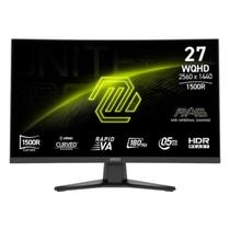 Monitor Gamer Curvo Msi Mag 275cqf 27" Va Wqhd 2560x1440 180hz 0.5ms Freesync Premium Hdr Ready - 9s6-3ce91h-004 Monitor Gamer Curvo Msi Mag 275cqf 27" Va Wqhd 2560x1440 180hz 0.5ms Freesync Premium Hdr Ready - 9s6-3ce91h-004