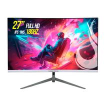 Monitor Gamer Curvo Rise Mode 27", Full HD, 180Hz, 1ms, IPS, HDMI e DisplayPort, Branco - RM-MOG-27C180FH-W