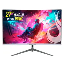 Monitor Gamer Curvo Rise Mode 27", QHD, 165Hz, 1ms, IPS, HDMI e DisplayPort, Branco - RM-MOG-27C1652K-W