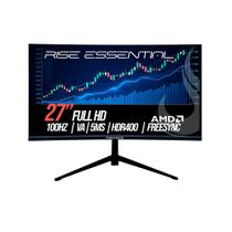 Monitor Gamer Curvo Rise Mode Essential 27", FHD, 100Hz, IPS, FreeSync, HDR 400, HDMI e VGA, Preto - RM-MOG-27C100FH-B Monitor Gamer Curvo Rise Mode Essential 27", FHD, 100Hz, IPS, FreeSync, HDR 400, HDMI e VGA, Preto - RM-MOG-27C100FH-B
