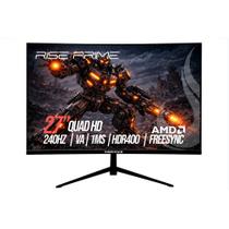Monitor Gamer Curvo Rise Mode Prime 27", QHD, 240Hz, 1ms, VA, FreeSync, HDR 400, HDMI e DisplayPort, Preto - RM-MOG-27C2402K-B Monitor Gamer Curvo Rise Mode Prime 27", QHD, 240Hz, 1ms, VA, FreeSync, HDR 400, HDMI e DisplayPort, Preto - RM-MOG-27C2402K-B