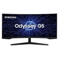 Monitor Gamer Curvo Samsung 34 Odyssey G5 165 Hz 1ms Ultra WQHD série G5 LC34G55TWWLMZD
