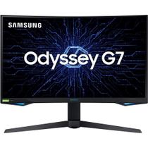 Monitor Gamer Curvo Samsung Odyssey 27" WQHD 240Hz 1ms HDMI Display Port USB compatível com G-Sync FreeSync Premium Pro série G7 LC27G75TQSLXZD