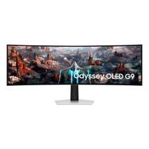 Monitor Gamer Curvo Samsung Odyssey 49" OLED, Super Ultrawide, 240Hz, 0.03ms, HDMI e DP, Freesync Premium, Prata - LS49CG930SLMZD