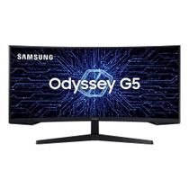 Monitor Gamer Curvo Samsung Odyssey G5 34" WQHD, Ultrawide, 165Hz, 1ms, HDMI e DP, Freesync Premium
