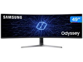 Monitor Gamer Curvo Samsung Odyssey RG90 - LC49RG90SSLXZD 49” DQHD HDMI DisplayPort
