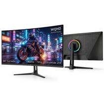 Monitor Gamer Curvo Ultrawide 34 Polegadas R1500 165Hz 1ms WQHD 3440x1440 RGB HDMI DP Tela Imersiva para Jogos