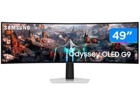 Monitor Gamer Curvo Ultrawide Samsung Odyssey - 49" WQHD 240Hz 0.03ms HDMI DisplayPort FreeSync