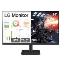 Monitor Gamer LG 24 IPS Full HD 24MS500B 100Hz, HDMI, Ajuste de Inclinação